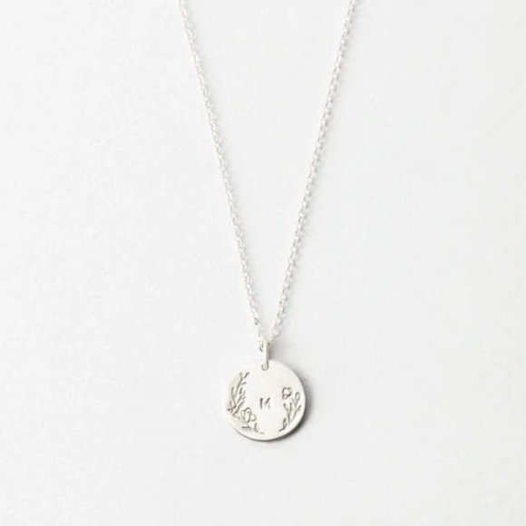 Floral Letter C Beautiful Initial Bohemian Personalized Gold/Silver GiftNecklace - Picture 5 of 16